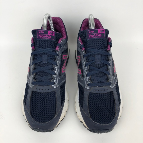 New Balance 470 Tech Ride Walking Running Shoe Womens Size 7 Navy Blue Purple - Picture 4 of 9